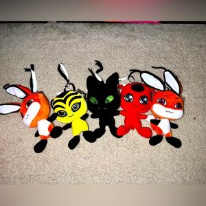 Miraculous Ladybug Kwami Plush-Tikki, Vespera, Rena (2), Noir